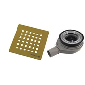 FLEXIA odtok za tuš kabino O 90 mm, DN40, zlata mat barva - Zlata mat barva - Polysan - 24 - Plastika - 90 - 14