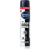 Nivea antiperspirant Black & White Original, za moške, 200 ml