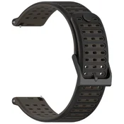 INF Združljiv s Suunto Vertical 2: 22 mm pašček za uro iz tekočega silikona Black, (5000116430)