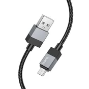 Hoco USB-A–Micro USB kabel Hoco, 2,4 A, 1 m, X110, črn
