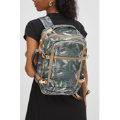 Putni ruksak Medicine za žene, boja: zelena, veliki, s uzorkom