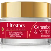 Lirene Ceramides & Peptides Duo Complex obnovitvena nočna krema z regeneracijskim učinkom 50 ml