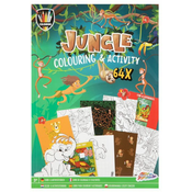 Bojanka Grafix Colouring - Džungla, A4, 64 stranice