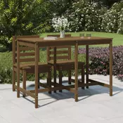 Vidaxl vidaXL Vrtna miza medeno rjava 159,5x82,5x110 cm borovina