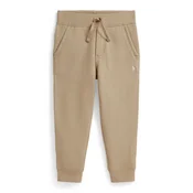Otroški spodnji del trenirke Polo Ralph Lauren bež barva, 322799362504