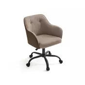 Songmics Pisarna stol 69x65x83-93 cm rjave barve