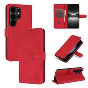 Eleganten ovitek etui iz umetnega usnja za Samsung S26 Ultra, Rdeč