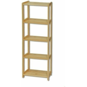 eoshop Regál RG122 iz masivnega lesa - širina 50 cm (barva lesa: hrast)