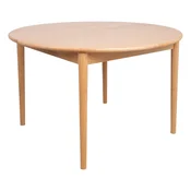 Homestar Jedilna miza TROYES D120+40xV75 cm hrast
