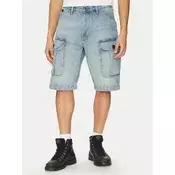 G-Star Raw Jeans kratke hlače Bend 3D Cargo D26528-D788 H119 Svetlo modra Relaxed Fit