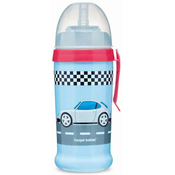 Prijelazna čaša sa slamkom Canpol - Racing, plavi auto, 350 ml