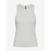 White Womens Ribbed Basic Tank Top Pieces Hand - Womens