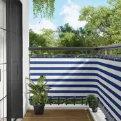 Balcony ekran Plava i bijela 100 x 600 cm Oxford tkanina