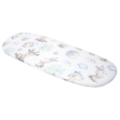 Medi Partners Fitted sheet for a stroller – cotton – Deer and hedgehog