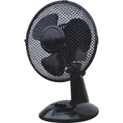 Kepland 32W namizni ventilator, črne barve