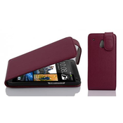 Cadorabo Cadorabo Ohišje, združljivo z HTC ONE M4 MINI v pastelno vijolično - Zaščitni ovitek v obliki flipa iz teksturiranega umetnega usnja, (20562629)