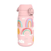 Childrens water bottle, stainless steel, 400 ml, Rainbows - Ion8