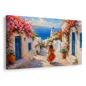 Slika poletna uličica do morja - 60x40