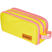 Školska pernica Herlitz - Neon Yellow/Light Pink, 3 zatvaraca