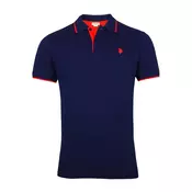 U.S. POLO ASSN. Majica temno modra/rdeča