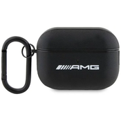 AMG AMAP2SLWK AirPods Pro 2 cover black Leather White Logo (AMAP2SLWK)