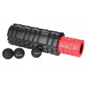 Masažni set za vježbanje - Set rolle 4u1 Black/Red