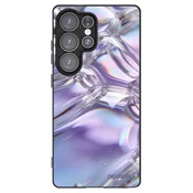 Silikonski črni ovitek za Samsung Galaxy S25 Ultra 5G - Iridescent bubbles