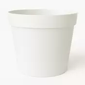 Saksija Melrose fi50/ sa prstenom/ bela boja