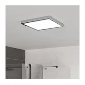 Eglo 901767 - LED kopalniško stropno svetilo FUEVA LED/13W/230V 29x29 cm IP44 krom