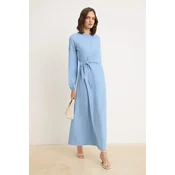 Trendyol Modest Ženska haljina Tctss25Eb00129, Svetloplava