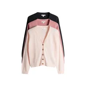 The Set Pletena jopa  rosé / pastelno roza / črna