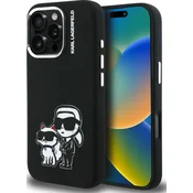 Karl Lagerfeld SILIKONSKI OVITEK KARL LAGERFELD KARL&CHOUPETTE SKETCH ZA IPHONE 16 PRO MAGSAFE