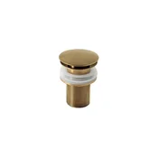 Gedy - Odtok za umivalnik CLICK-CLACK, premer 6,6 cm, zlate barve