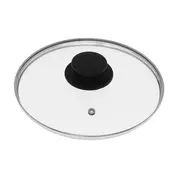Pokrov 24cm/steklo, inox rob