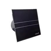 E-120GBT aksialni ventilator s časovnikom, 15 W, kanal 120 mm, črn - Črna - 170x170x94 mm - Cata - VENTILATORS E - 24 - Plastika - steklo - 170 - 170 - 94 - 230 - IP44 - 15 - 14