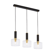 Jupiter 1848 - VA3 - Luster na sajli VANES 3xE27/60W/230V mesing/crna