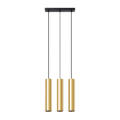 Sollux SL.1201 - Luster na sajli LAGOS 3xGU10/10W/230V zlatna