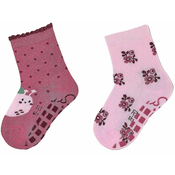 Čarape s gumbima Sterntaler - S pužem, roze, 2 para, 21/22, 18-24 mjeseca