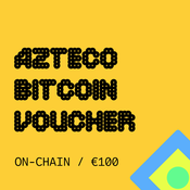 Azteco Bitcoin On-Chain 100 EUR voučer/bon
