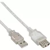 InLine 34650 USB kabel USB 2.0 0,5 m USB A Prozoren