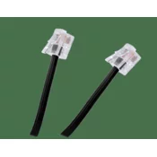 LP Tel. kabel wt.-wt.black 4m
