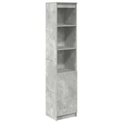 Visoka ploča beton siva 37,5x35x180 cm izrađeno drvo