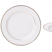 shumee Desertni krožnik Ambition iz belega porcelana, plitev, 19 cm