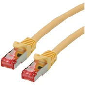ROLINE Roline 21.15.2953 RJ45 omrežni kabel\, Patch kabel CAT 6 S/FTP 0.30 m rumena 1 kos, (20420712)