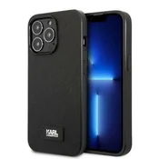 Ovitek Karl Lagerfeld Saffiano Plaque za iPhone 13 Pro/13 (6,1) - črn