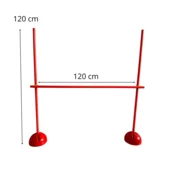shumee 2 x PRENOSNA OVIRA ZA HOBBY HORSE ZA PRESKAKANJE 120 CM KONJA NA PALICO [M-OBSTACLE2]