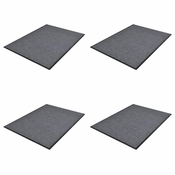 PVC otiraci 4 kom sivi 90 x 60 cm