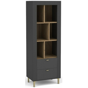 Regal Mossa MO4 - viski hrast/crni