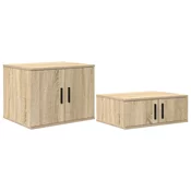 Ormaric za pohranu 2 pcs Sonoma hrast 118 x 41 x 40 cm