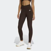 ADIDAS PERFORMANCE Športne hlače Opt Ess temno rjava/bela